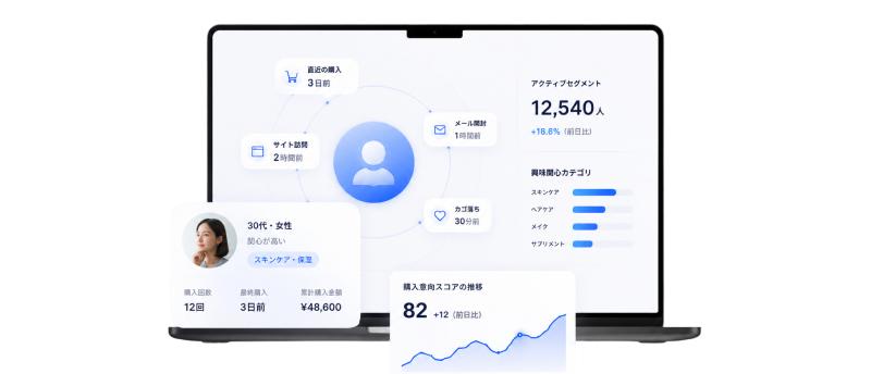Customer Insight で対話型分析を外部 AI へつなぐイメージ